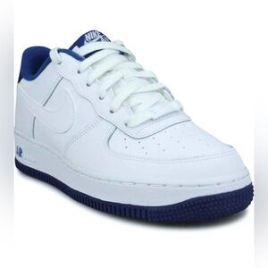 Nike - Nike Grade School Air Force 1 - White / White Deep / Royal Blue